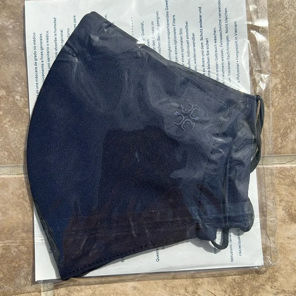 Tory Burch Navy Blue Face Mask – NWT – Stylish & Reusable